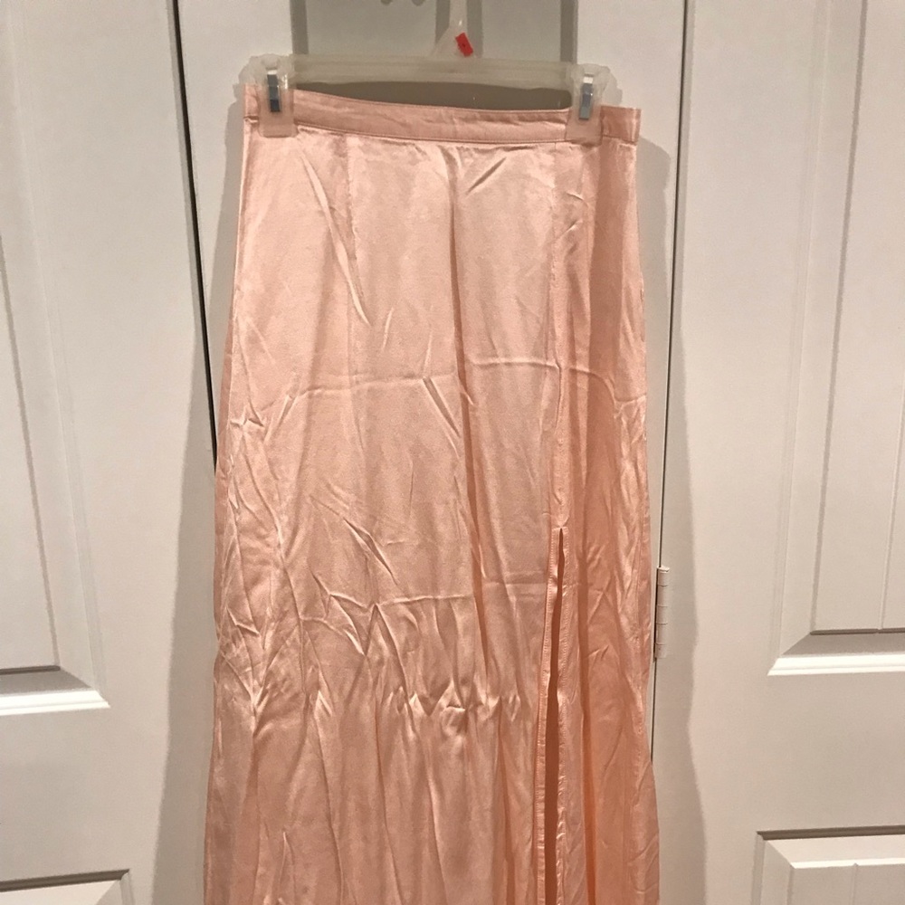 Leith Pink Silk Skirt